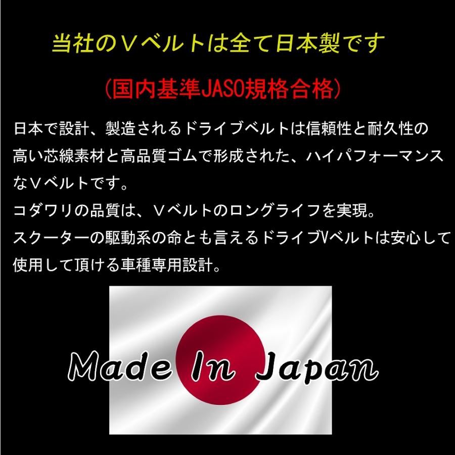 ズーマー/デラックス/ZOOMER/DX /AF58/ズーマー 国産ドライブベルト/Vベルト 純正対応No 23100-GEZ-003 :BPK-VBJ-109H:バイクパーツ神戸 - 通販 - Yahoo!ショッピング ズーマー/デラックス/ZOOMER/DX /AF58/ズーマー 国産ドライブベルト/Vベルト 純正対応No 23100-GEZ-003 :BPK-VBJ-109H:バイクパーツ神戸 - 通販 - Yahoo!ショッピング