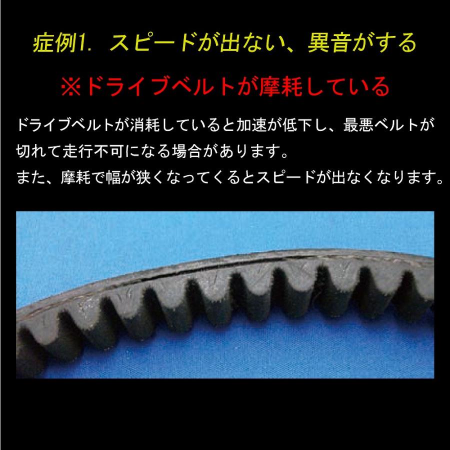 リード100/JF06国産ドライブベルト/Vベルト 純正対応No 23100-KFH-003｜alba-mcps2｜03