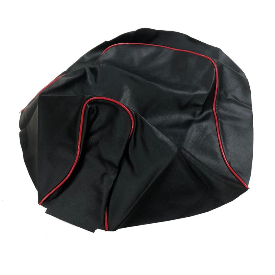 ディオ Dio (AF62/AF68) シート/カバー/生地/表皮 黒生地・赤