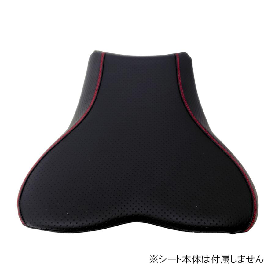 ZX25R-SE 2022年/エンボス黒/赤ダブルステッチ/純正シート 対応 ZX25R-SE 2022年/エンボス黒/赤ダブルステッチ/純正シート 対応