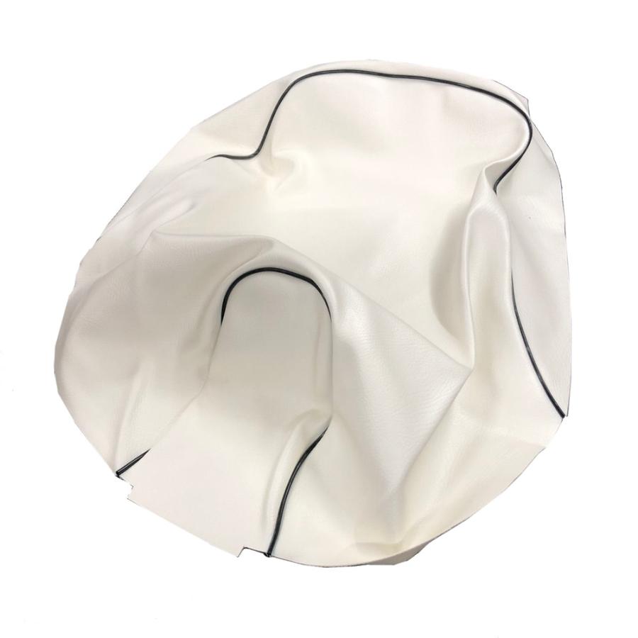 ディオ Dio(AF62/AF68) シートカバー 白生地・黒パイピング 張替え