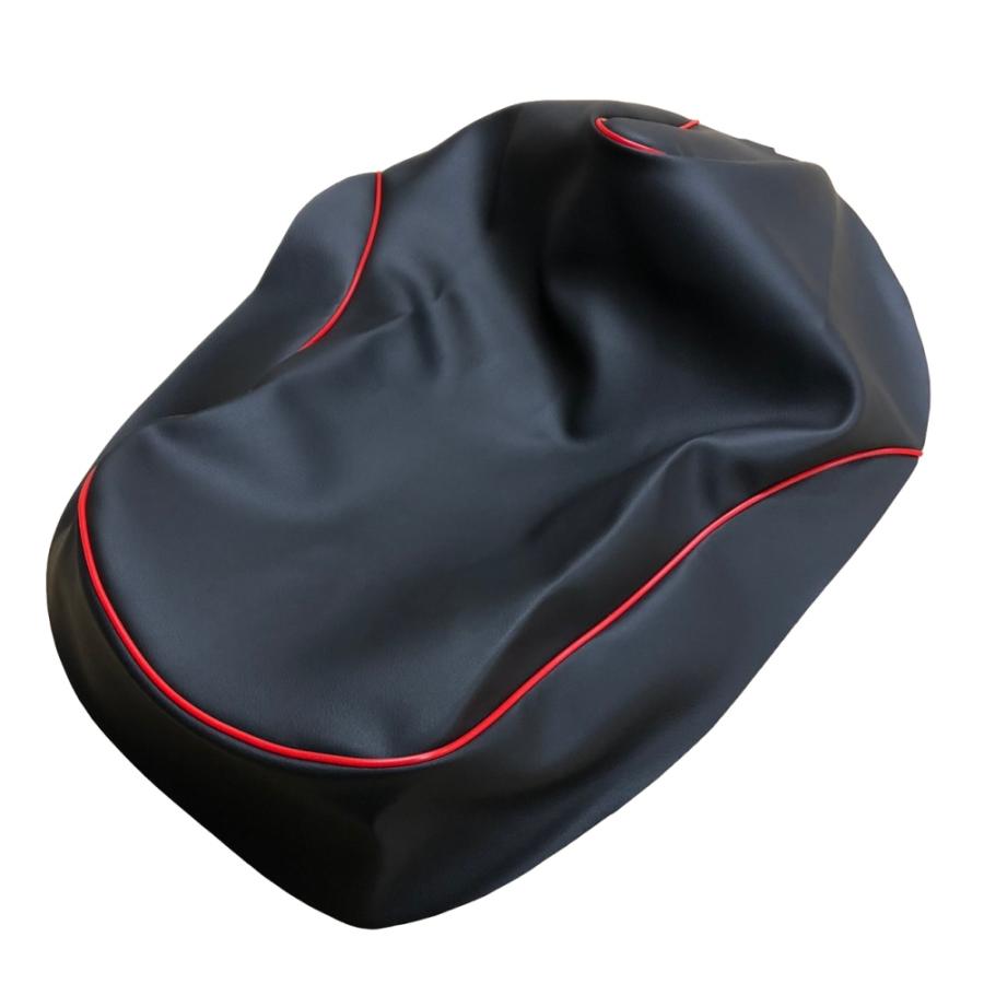 タクトベーシック 4ST(AF79) 黒/赤パイピング 張替え 純正シート