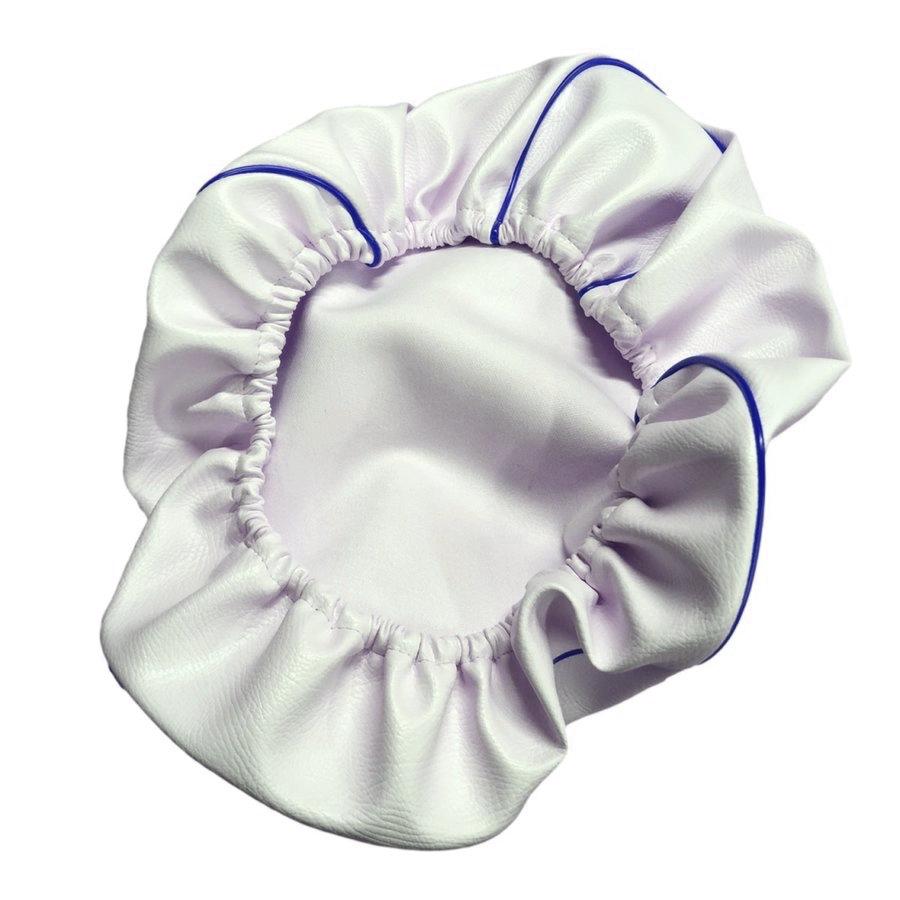 スーパーディオ Dio/ZX (AF27/AF28) シートカバー 白生地青パイピング 被せるタイプ 純正シート 対応 補修用 日本製