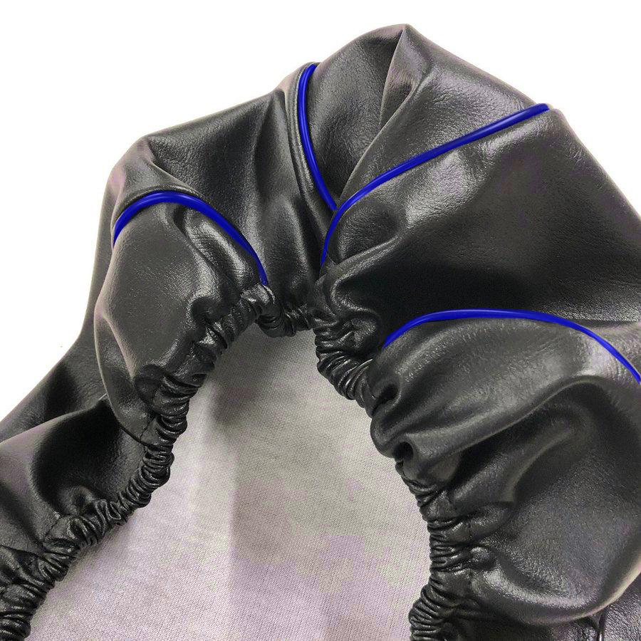 スマートディオ Dio/Z4(AF56/AF57/AF63) シートカバー 黒生地・青