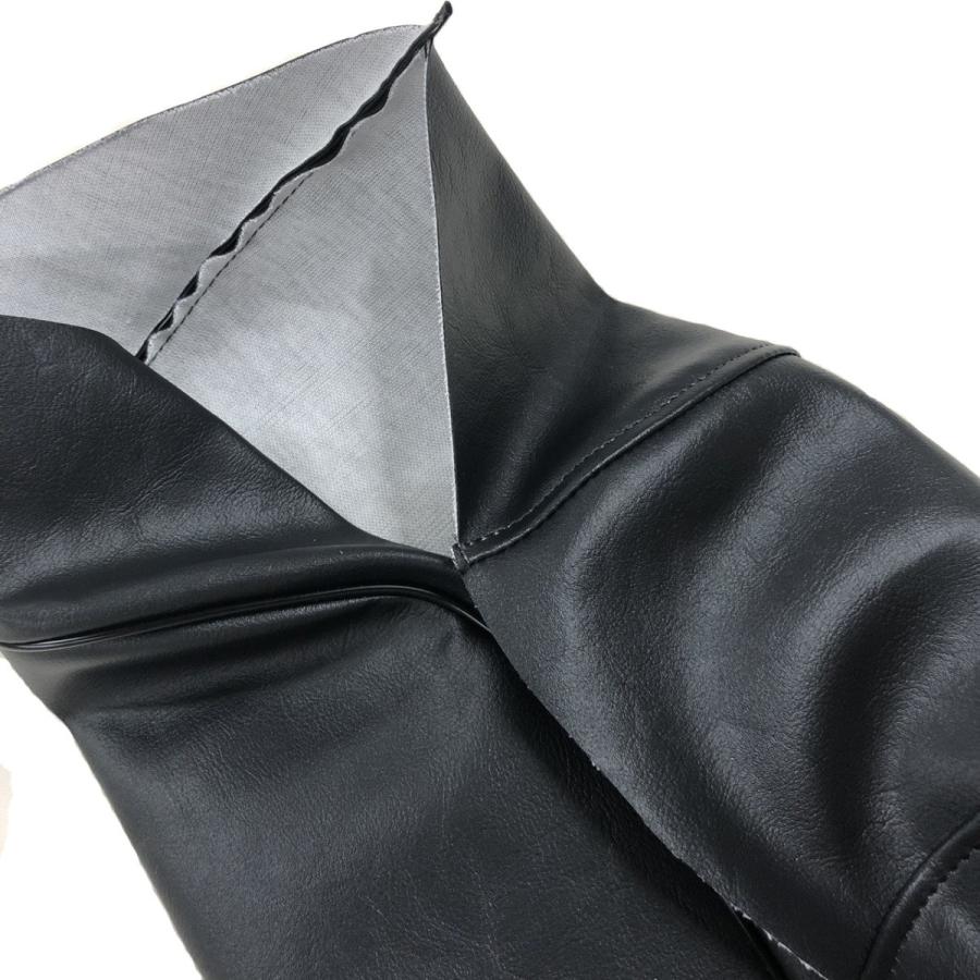 クレアスクーピー (AF55) シートカバー 黒/前：透明ステッチ/後：黒