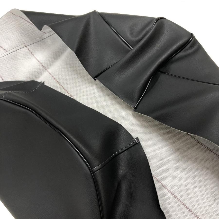 アドレスV50(CA1FA)(2ストローク) シートカバー 黒 張替え 純正シート