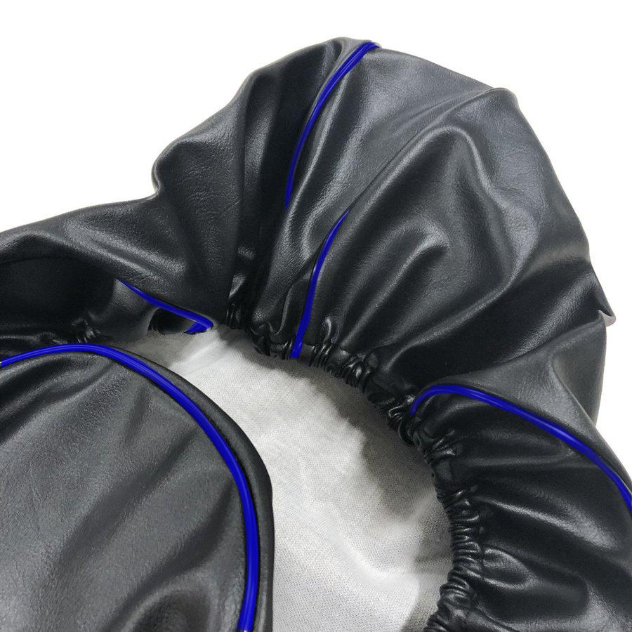 送料無料 アドレスV125/G(CF46A) シートカバー 黒生地・青