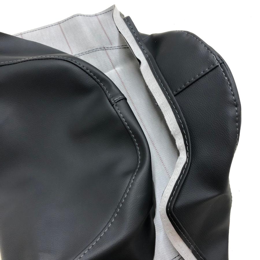 送料無料 SR400(3HT) シートカバー 黒 張替え 純正シート 対応 補修用