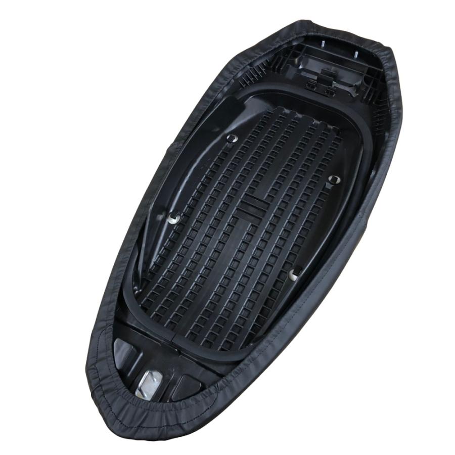 送料無料 シグナス グリファス シートカバー/生地/表皮 黒 被せタイプ