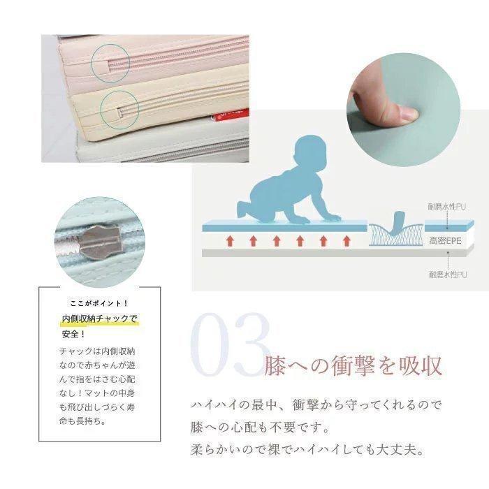 大阪熊 プレイマット 子供用 ジョイントマット 厚手 折りたたみ 防水防音 ベビークッション ノンホルム 落下防止 床暖対応 200×160 プレイマット S1130525760(10000円)