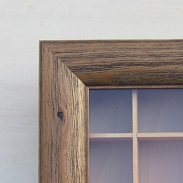 シンブル ケース 指貫 木製 立体額 （前開き 古木） : アルバ