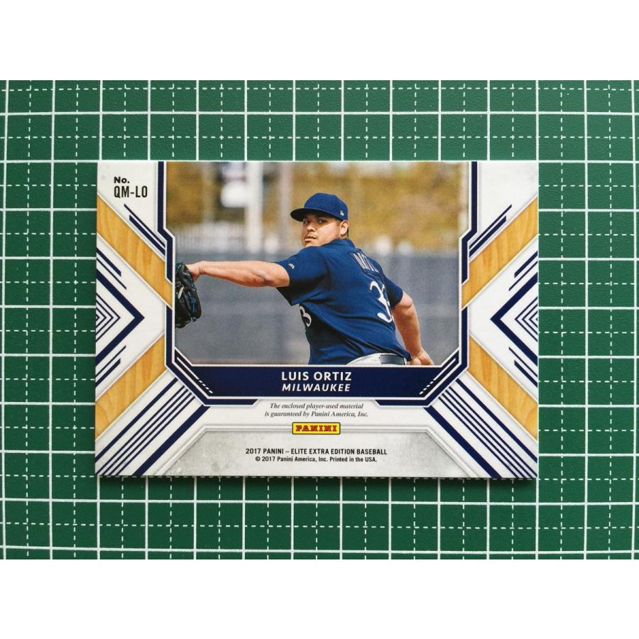 ☆PANINI MLB 2018 ELITE EXTRA EDITION #QM-LO LUIS ORTIZ［MILWAUKEE