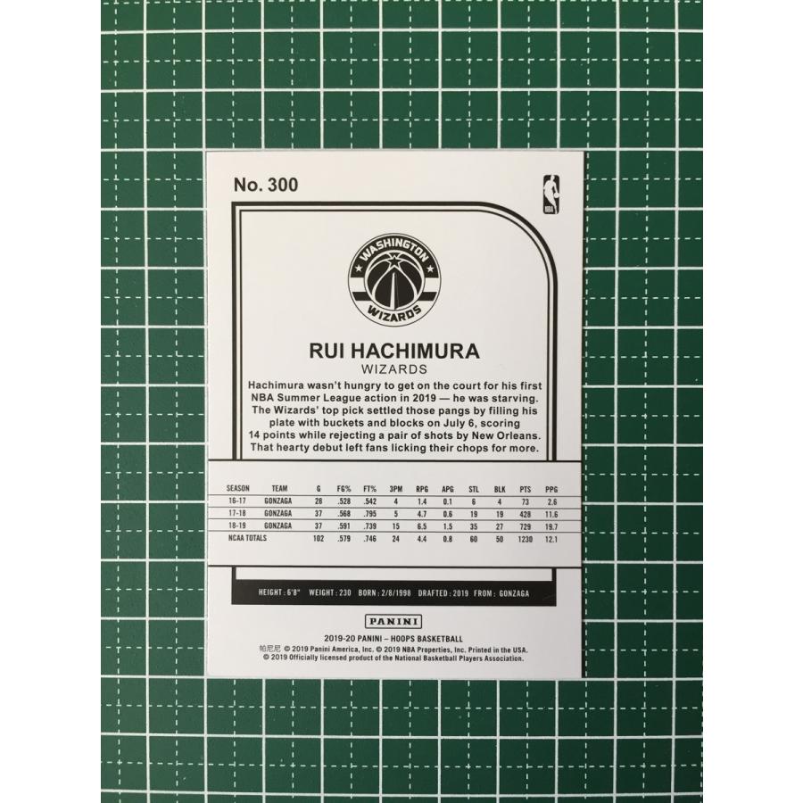 ☆PANINI 2019-20 NBA HOOPS #300 八村塁／RUI HACHIMURA［WASHINGTON