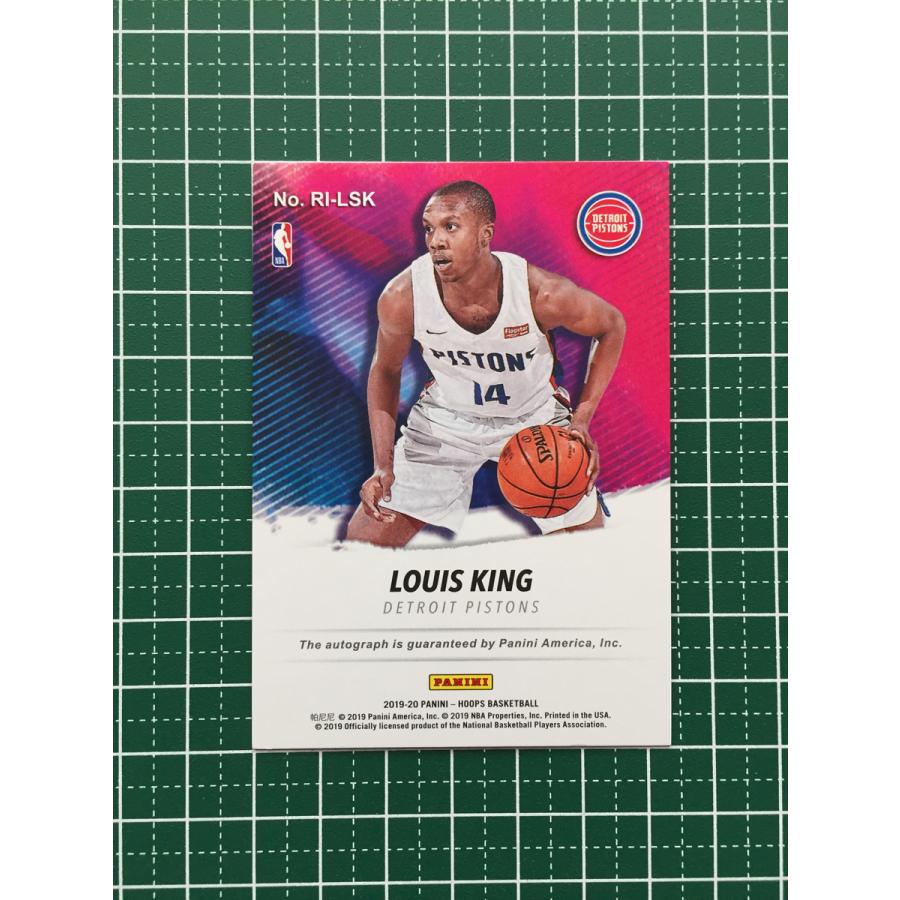 ☆PANINI 2019-20 NBA HOOPS #RI-LSK LOUIS KING［DETROIT PISTONS 