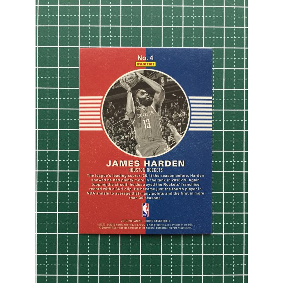 ★PANINI 2019-20 NBA HOOPS #4 JAMES HARDEN[HOUSTON ROCKETS]インサートカード ...