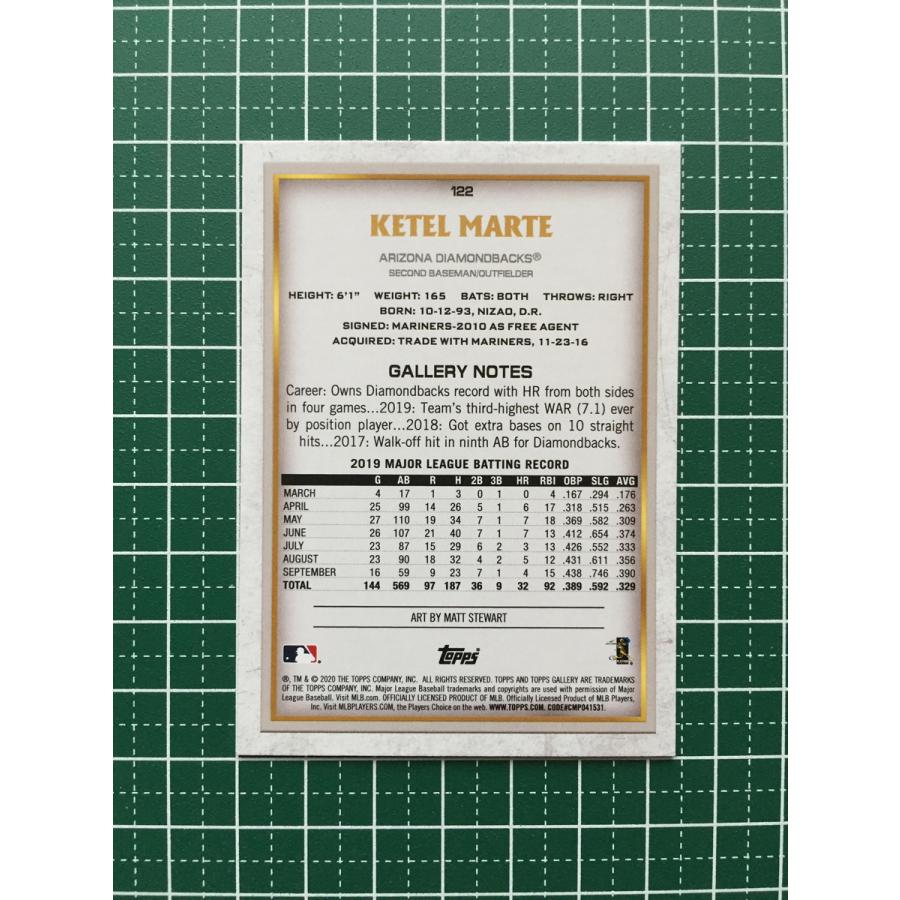 ☆TOPPS MLB 2020 GALLERY BASEBALL #122 KETEL MARTE［ARIZONA 
