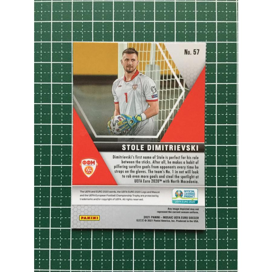 ☆PANINI MOSAIC UEFA EURO 2020 #57 STOLE DIMITRIEVSKI［NORTH