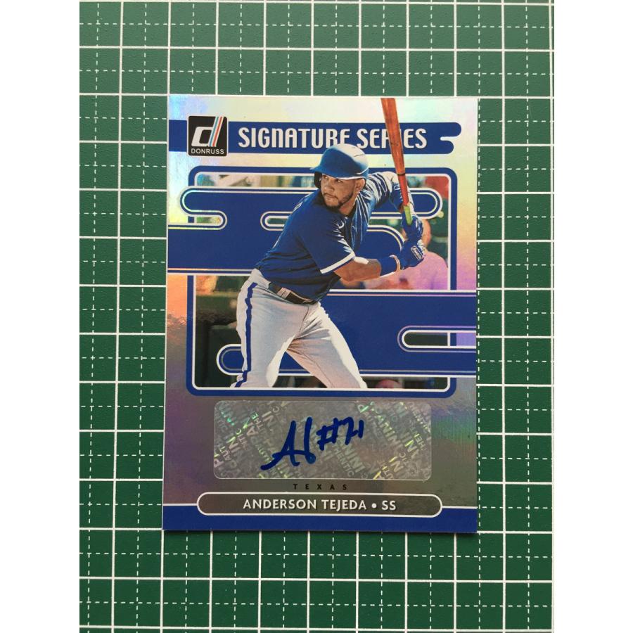 ★PANINI MLB 2021 DONRUSS #SS-AT ANDERSON TEJEDA[TEXAS RANGERS]直筆サインカード ...