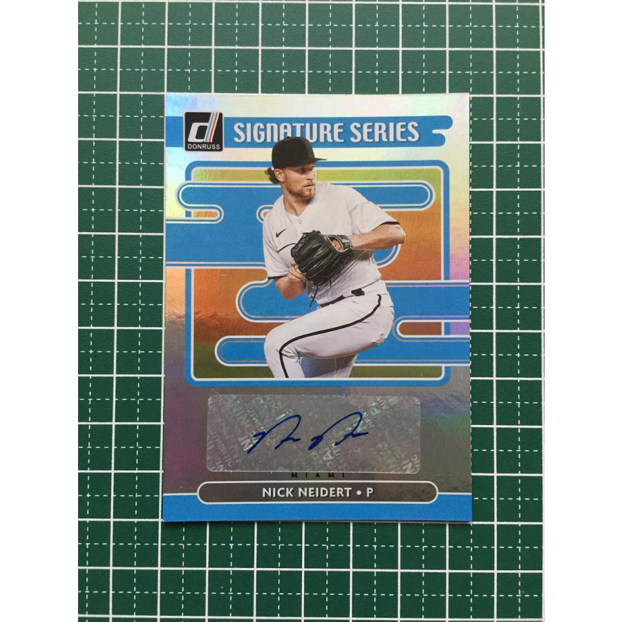 ☆PANINI MLB 2021 DONRUSS #SS-NN NICK NEIDERT［MIAMI MARLINS］直筆