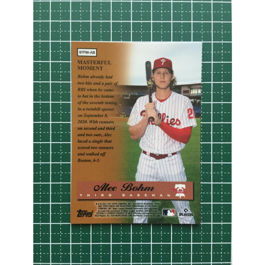 ☆TOPPS MLB 2021 FINEST #97FM-AB ALEC BOHM［PHILADELPHIA PHILLIES