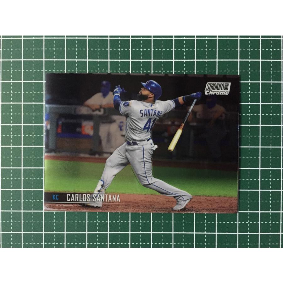 ★TOPPS MLB 2021 STADIUM CLUB CHROME 190 CARLOS SANTANA[KANSAS CITY ROYALS]ベースカード「BASE」★ 2021