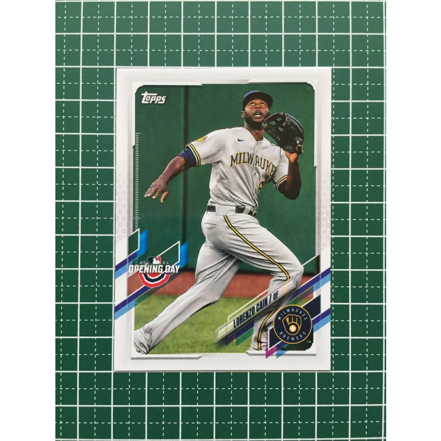 ★TOPPS MLB 2021 OPENING DAY 81 LORENZO CAIN[MILWAUKEE BREWERS]ベースカード★