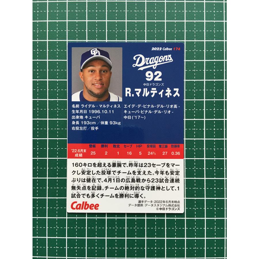 ☆カルビー 2022 プロ野球チップス 第3弾 #174 ライデル・マルティネス