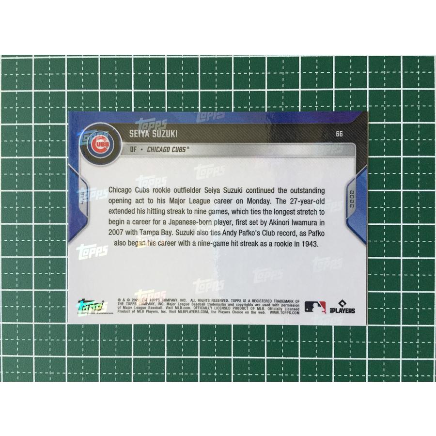☆TOPPS NOW 2022 MLB #66 鈴木誠也／SEIYA SUZUKI［CHICAGO CUBS］24