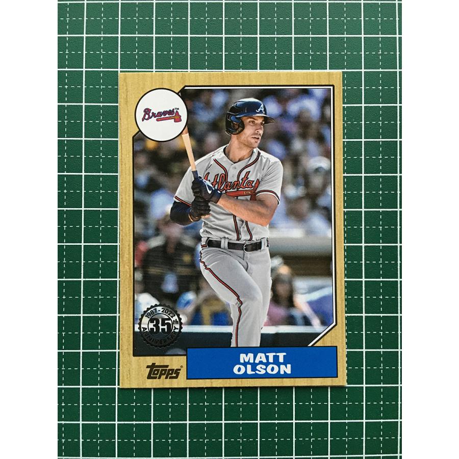 ★TOPPS MLB 2022 UPDATE 87TBU6 MATT OLSON[ATLANTA BRAVES]インサートカード「1987