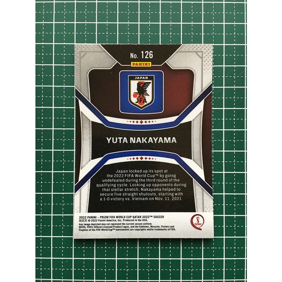 ★PANINI 2022 PRIZM WORLD CUP QATAR #126 中山雄太／YUTA NAKAYAMA［JAPAN／日本］ベースカード「BASE」ルーキー「RC」★｜alba-tesoro｜02