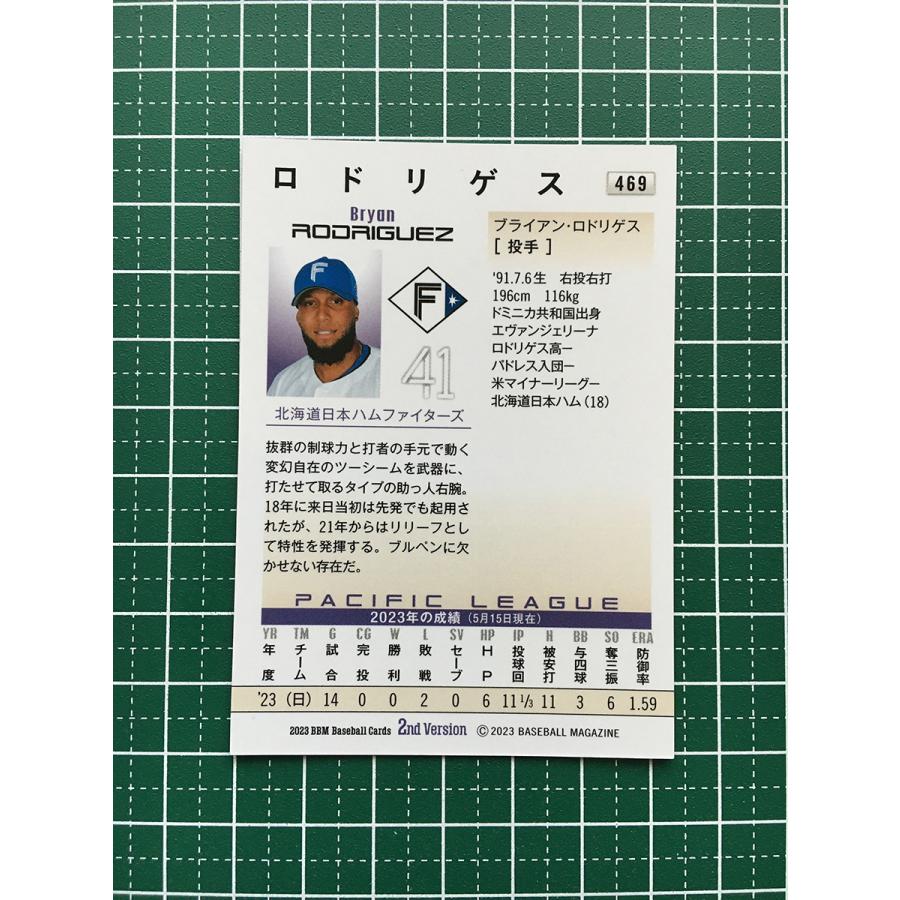 ☆BBM 2023 2nd バージョン #469 ブライアン・ロドリゲス［北海道日本 