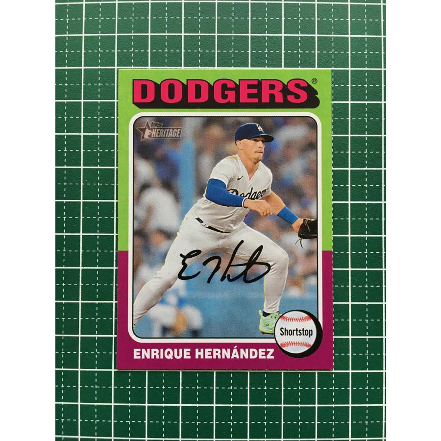 ☆TOPPS MLB 2024 HERITAGE #475 ENRIQUE HERNANDEZ／KIKE HERNANDEZ