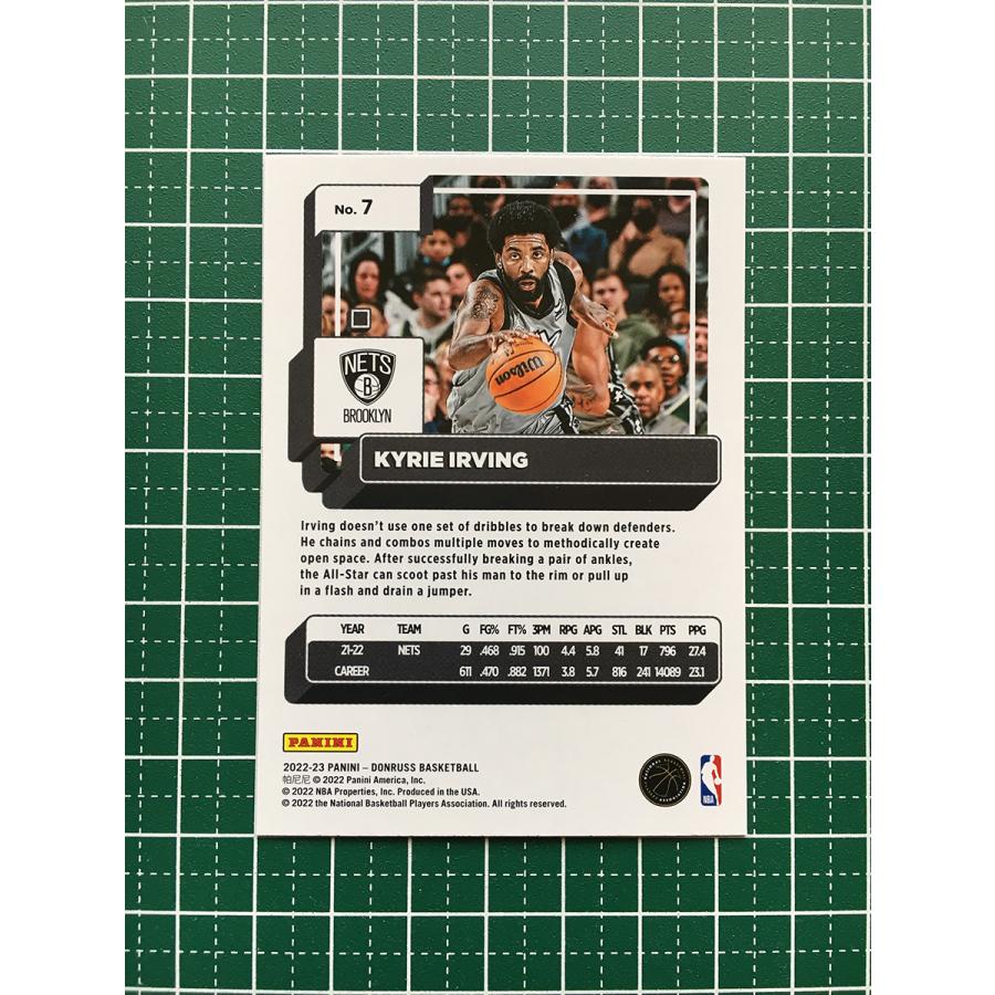 ★PANINI 202223 NBA DONRUSS 7 KYRIE IRVING[BROOKLYN NETS]ベースカード「BASE