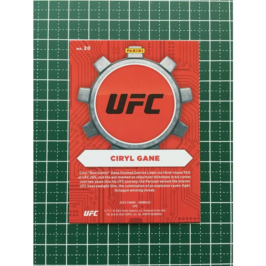 ★PANINI 2022 UFC DONRUSS #20 CIRYL GANE［HEAVYWEIGHT］インサートカード「CRAFTSMEN」★｜alba-tesoro｜02