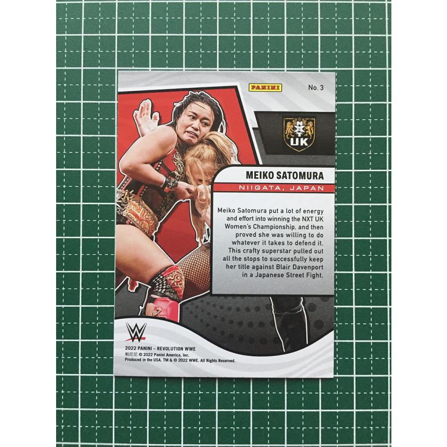 ★PANINI 2022 WWE REVOLUTION WRESTLING #3 里村明衣子／MEIKO SATOMURA［NXT UK］ベースカード「BASE」★｜alba-tesoro｜02