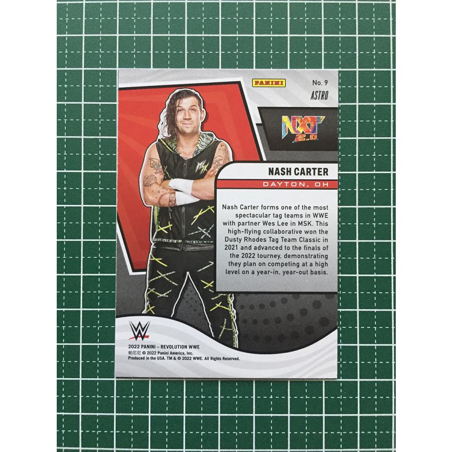 ★PANINI 2022 WWE REVOLUTION WRESTLING 9 NASH CARTER[NXT 2.0]ベースカード