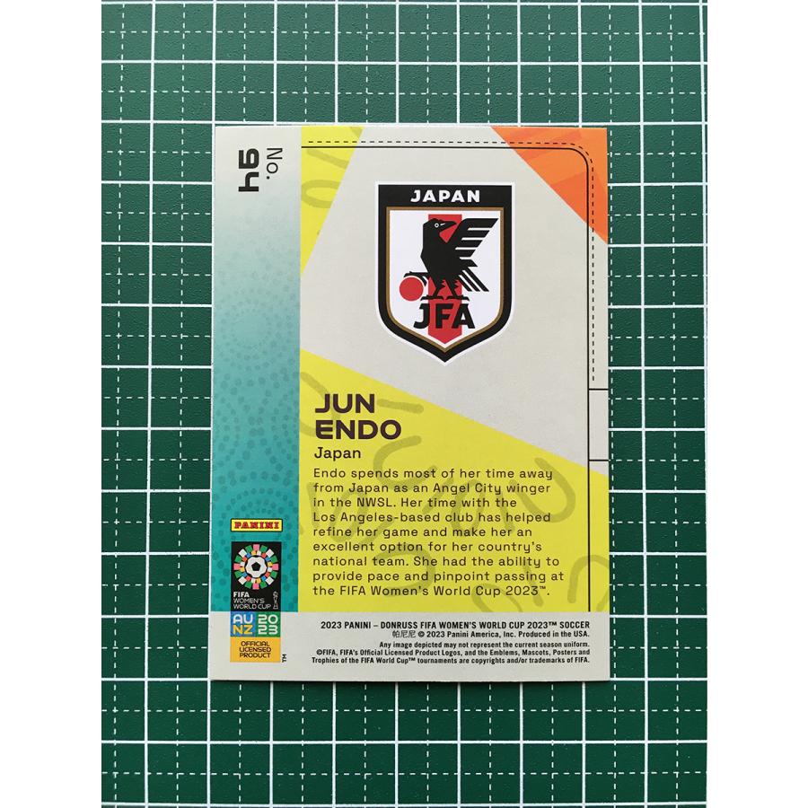 ★PANINI 2023 DONRUSS FIFA WOMEN'S WORLD CUP #94 遠藤純／JUN ENDO［JAPAN／なでしこジャパン］ベースカード「BASE」★｜alba-tesoro｜02