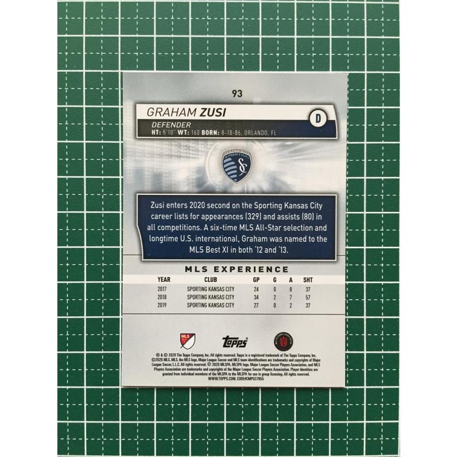 ★TOPPS 2020 MLS MAJOR LEAGUE SOCCER 93 GRAHAM ZUSI[SPORTING KANSAS