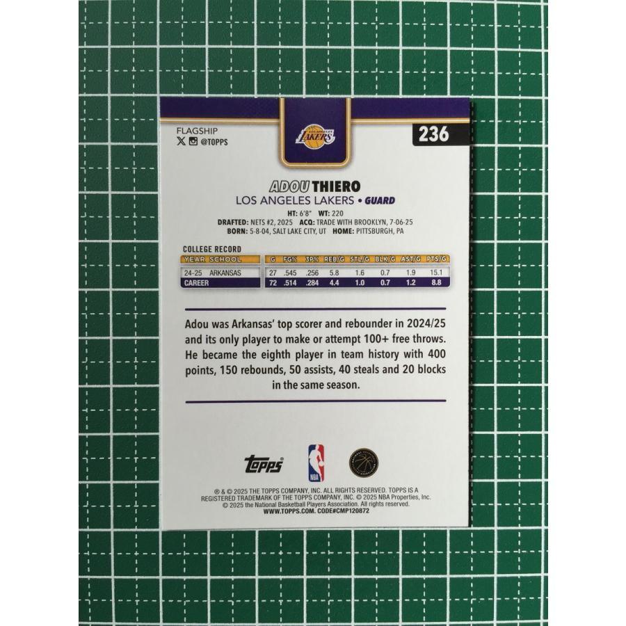☆TOPPS NBA 2025-26 BASKETBALL #236 ADOU THIERO［LOS ANGELES 