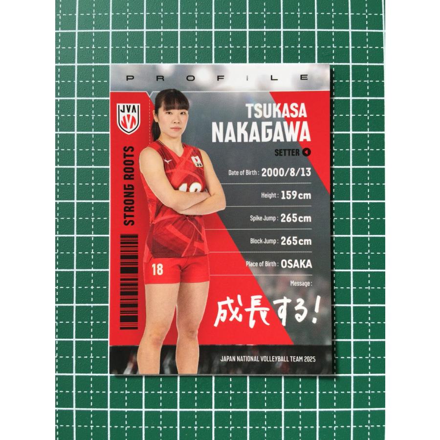 ☆バレーボール 女子 日本代表 2025 トレーディングカード #RG80 中川