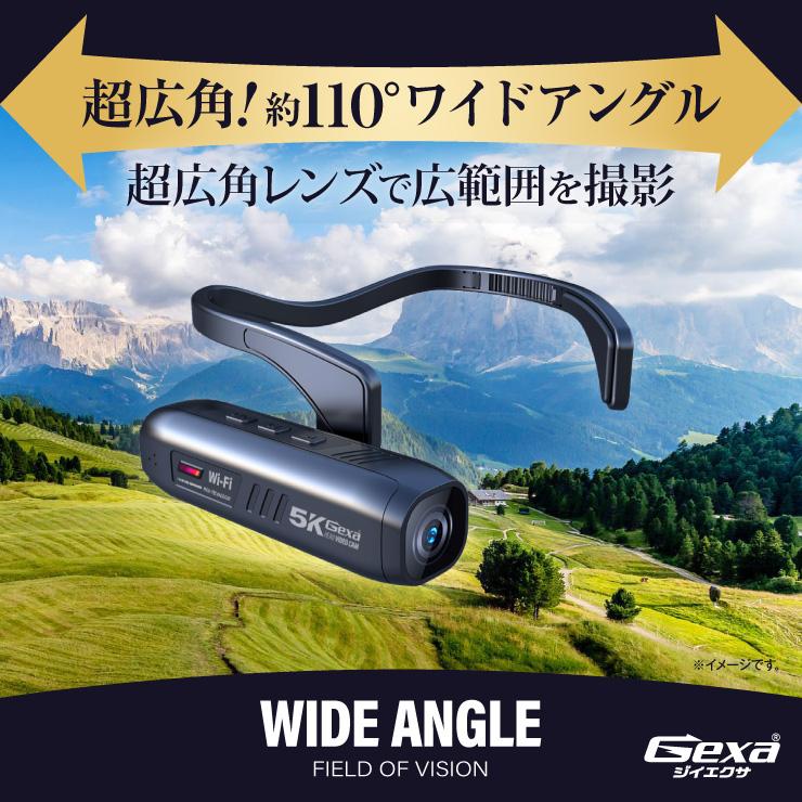 5K アクションカメラ ウェアラブルカメラ ヘッドマウントカメラ ヘッド