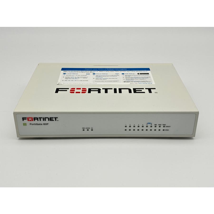 中古 UTMルーター Fortinet FortiGate 60F ギガビット対応 VPN 小規模