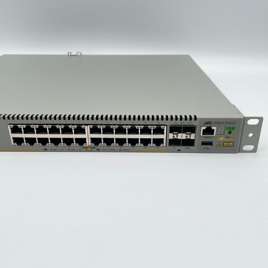 中古 Allied Telesis AT-x510L-28GP｜24ポートPoE+｜4SFP+ 10GbE