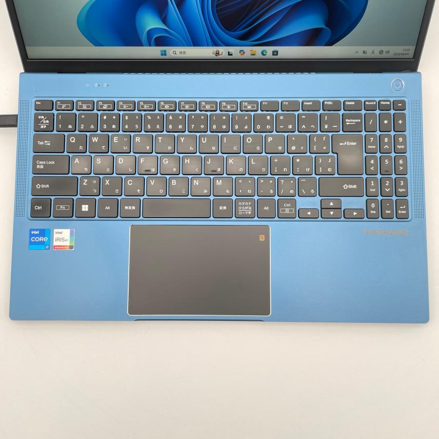 美品　Thirdware ノート Corei7-1165G7, 16/256Gb 中古 THIRDWAVE Core i7-1165G7 メモリ16GB SSD512GB 15.6インチ FHD