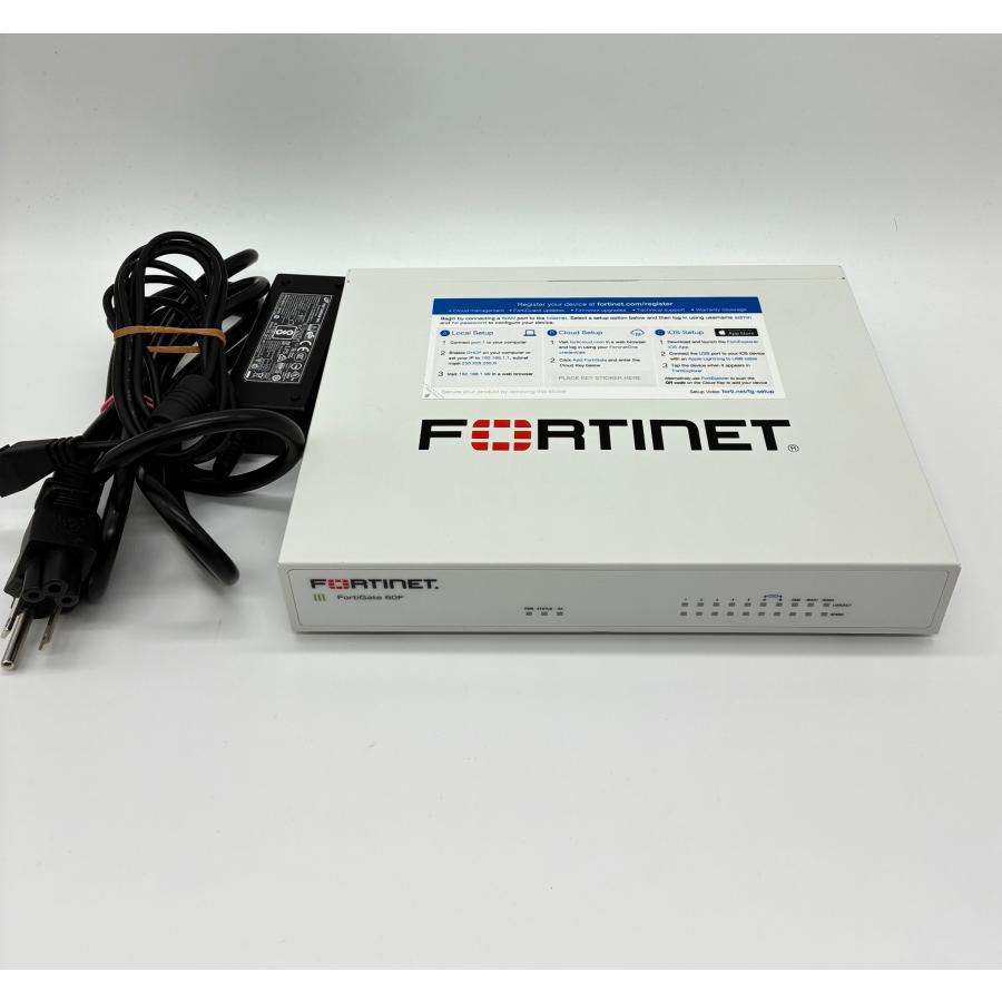 Fortinet FortiGate 60F UTM（中古） 中古 UTMルーター Fortinet FortiGate 60F ギガビット対応 VPN対応 小