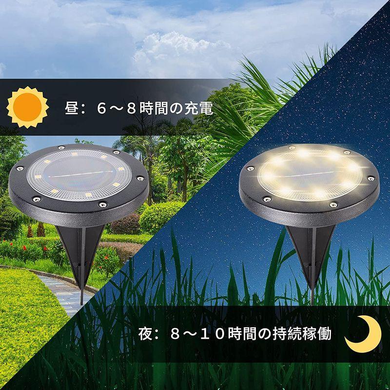 最新の激安 8個セット 埋め込み式 ソーラーライト 屋外 ソーラー ガーデンライト 庭の灯 Siatom 8led Ip65防水 暖かい光と白く 高輝 ガーデンライトその他 Www We Job Com