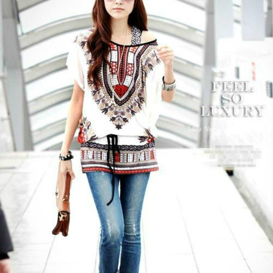 トップス レディース チュニック カットソー ボヘミアン アウター 大きいサイズ ゆったり ポンチョ かわいい 上着 エスニック カジュアル おしゃれ シャツ Bohemian Tunic ワンピース専門店 World Country 通販 Yahoo ショッピング