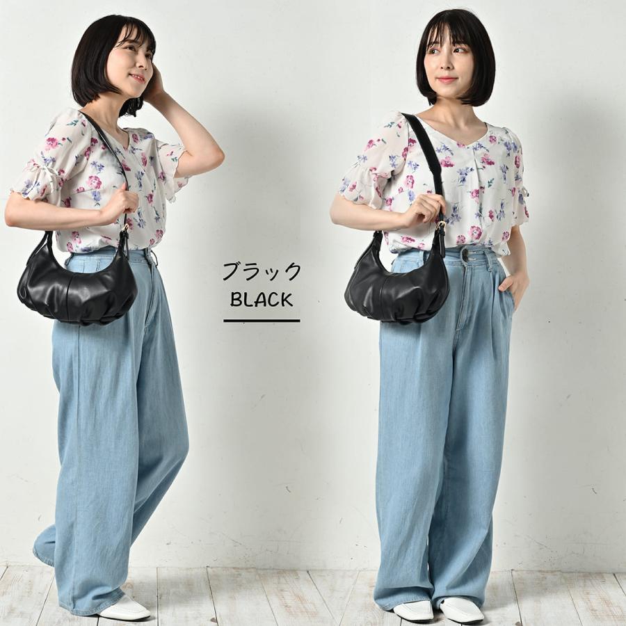 ショルダーバッグ バゲットハンドバッグ 三日月ハンドバッグ 三日月型  