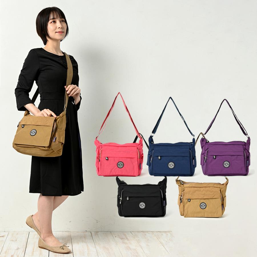 ショルダーバッグ レディース ナイロン ポケット バッグ 斜めがけバッグ レディース 斜めがけ 軽い 多収納 大人 バック 斜めがけ カジュアル 斜めがけバッグ Wish ワールドカントリー 通販 Yahoo ショッピング