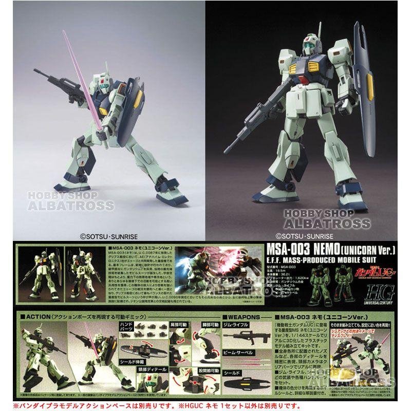 HGUC 140 機動戦士ガンダムUC 1/144 MSA-003 ネモ（ユニコーンVer